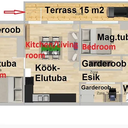 Apartment Sulevi With Sauna And Terrace Reval